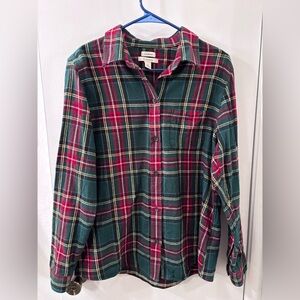 L.L. Bean Men's Casual Plaid Shirt Relaxed Fit